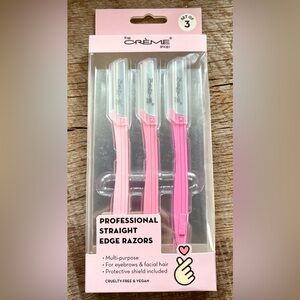 ☀️ 5/25 ☀️ The Crème Shop Profressional Straight Edge Razors - Set of 3